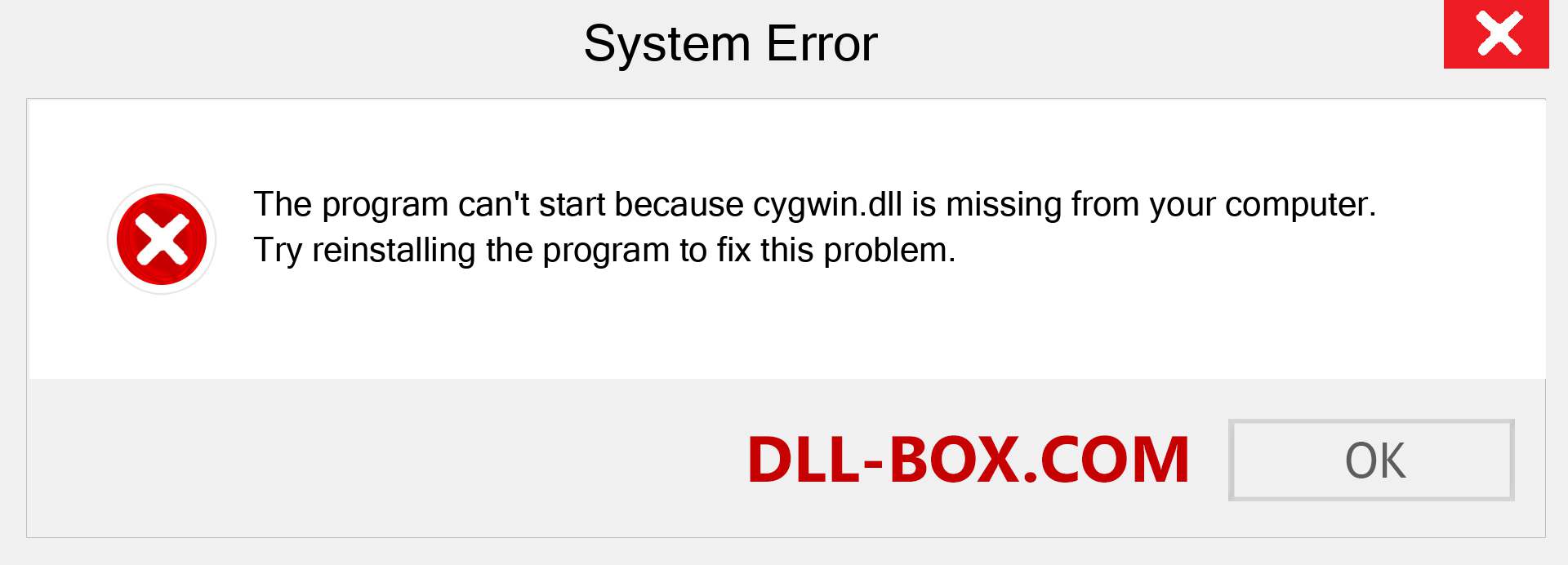  cygwin.dll file is missing?. Download for Windows 7, 8, 10 - Fix  cygwin dll Missing Error on Windows, photos, images